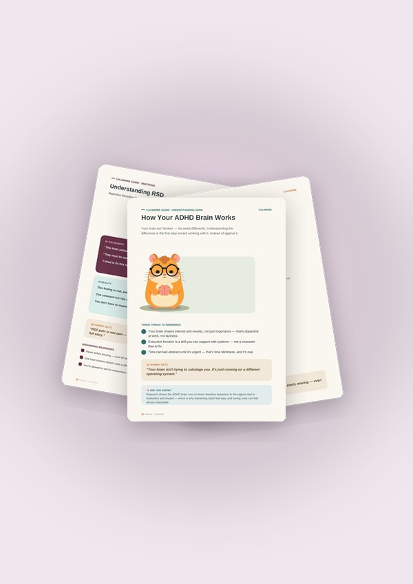 ADHD Therapist Toolkit cheat sheet stack mockup